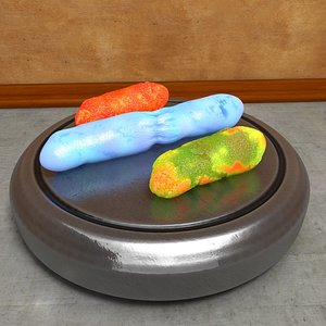 3dsmax bacteriae germs plate
