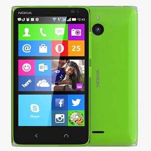 nokia x2 dual sim 3d model