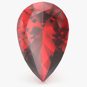 Pear Cut Ruby