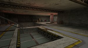 Scene series shooting scene ruins bloody factory dilapidated factory basement game scene production workshop industrial plant
