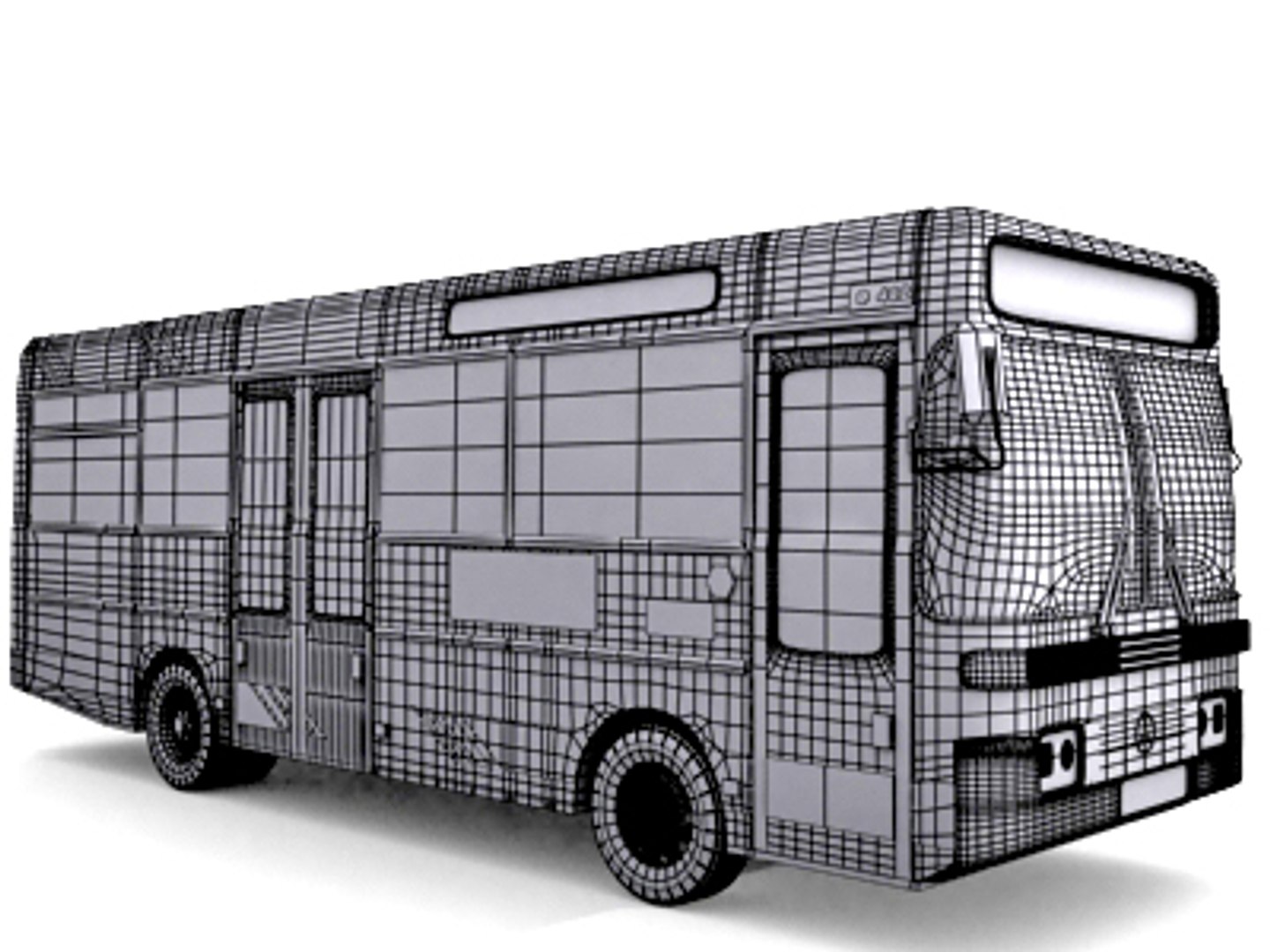 vehicle mercedes o402 3d model