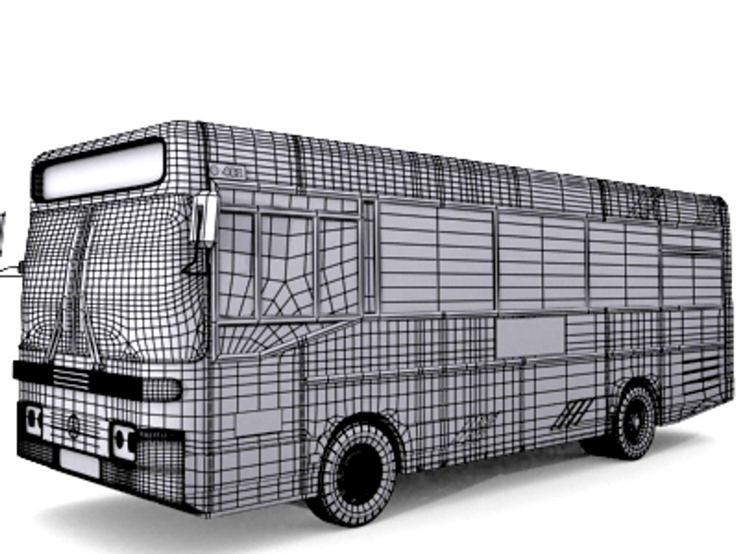 vehicle mercedes o402 3d model