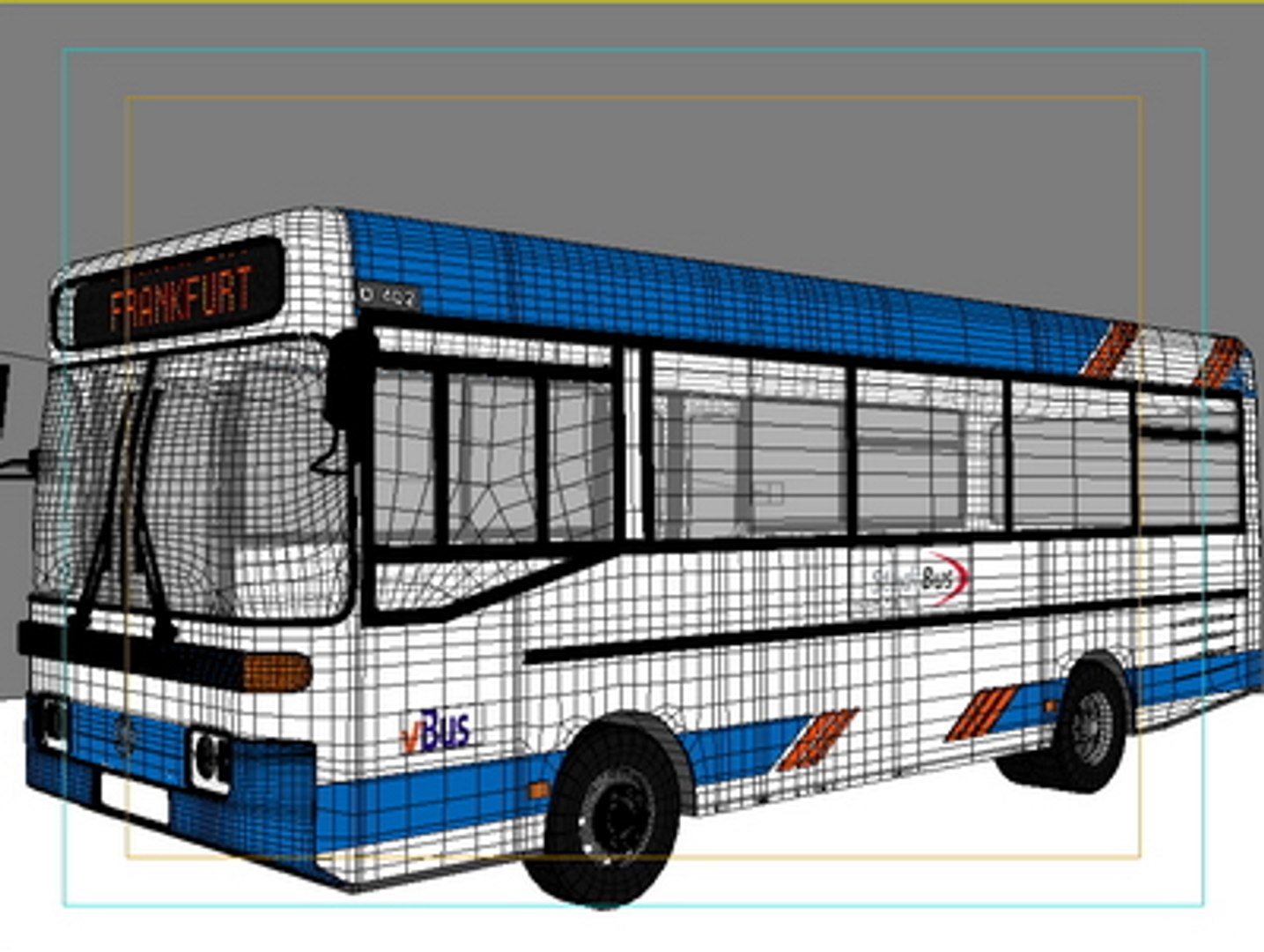 vehicle mercedes o402 3d model