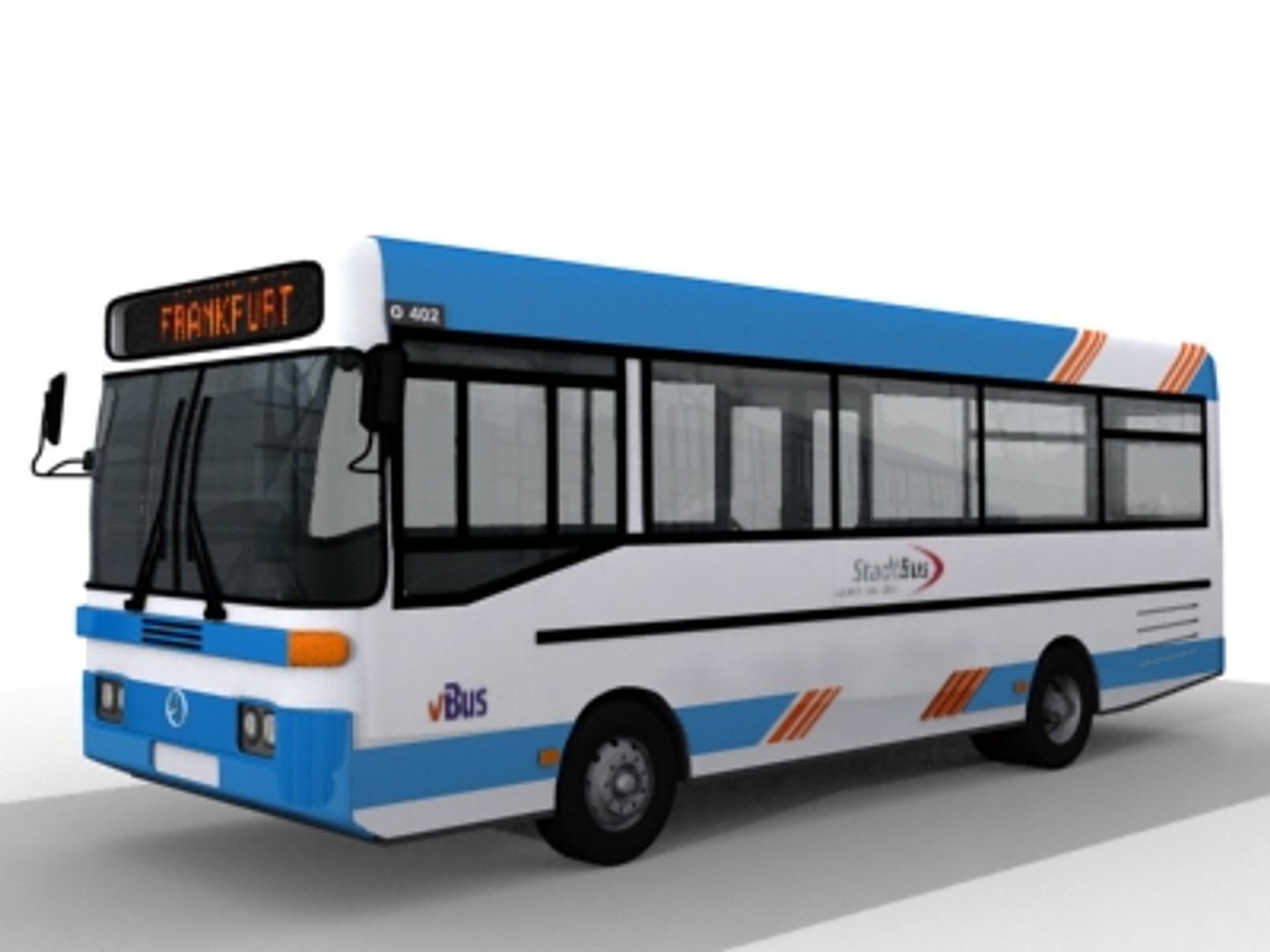 vehicle mercedes o402 3d model