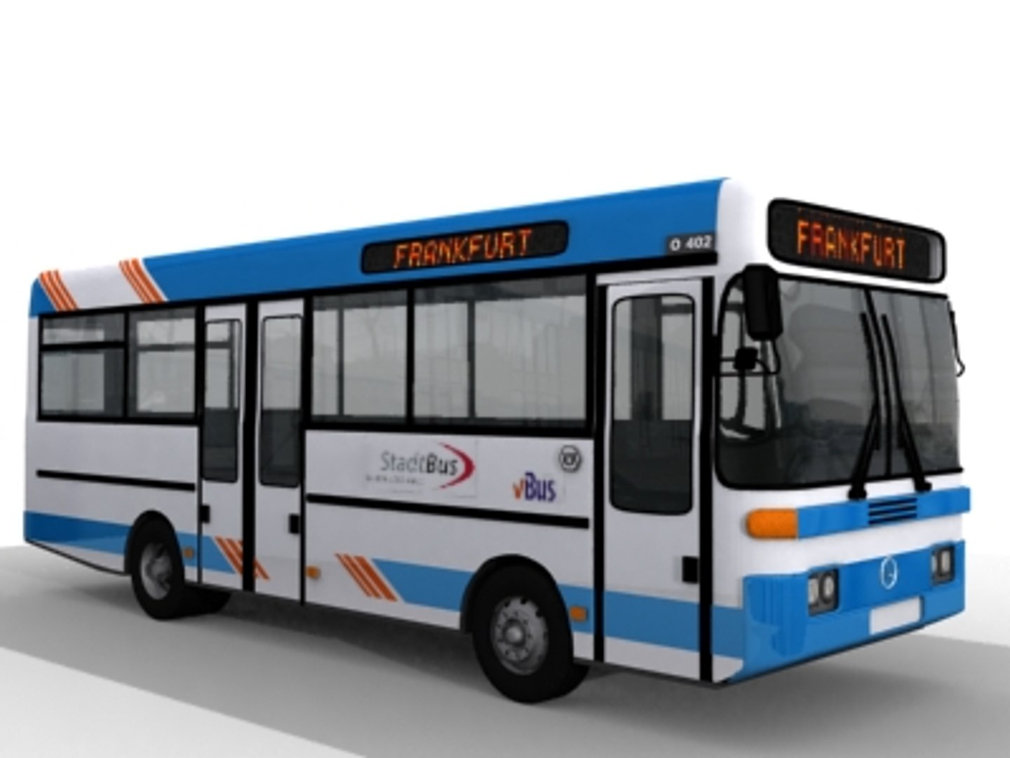 vehicle mercedes o402 3d model