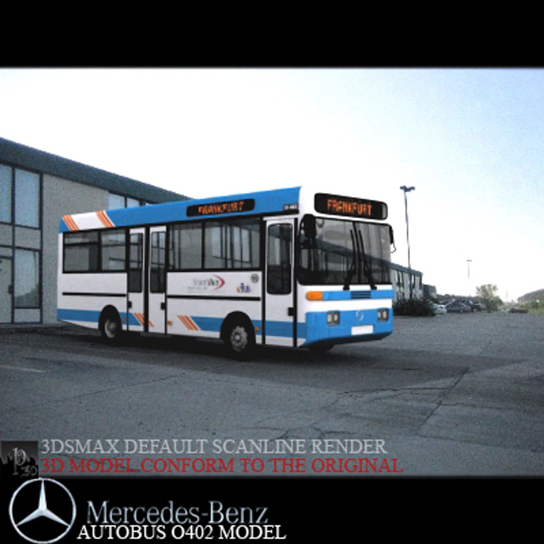 vehicle mercedes o402 3d model