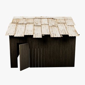 Old Wooden House 1 3D model