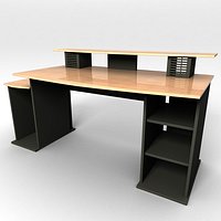 Multiple Tier Computer Desk