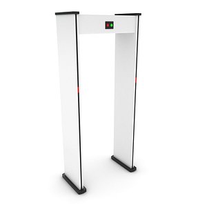 metal detector airport 3D model