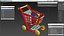 children shopping cart grocery 3D model