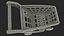 children shopping cart grocery 3D model