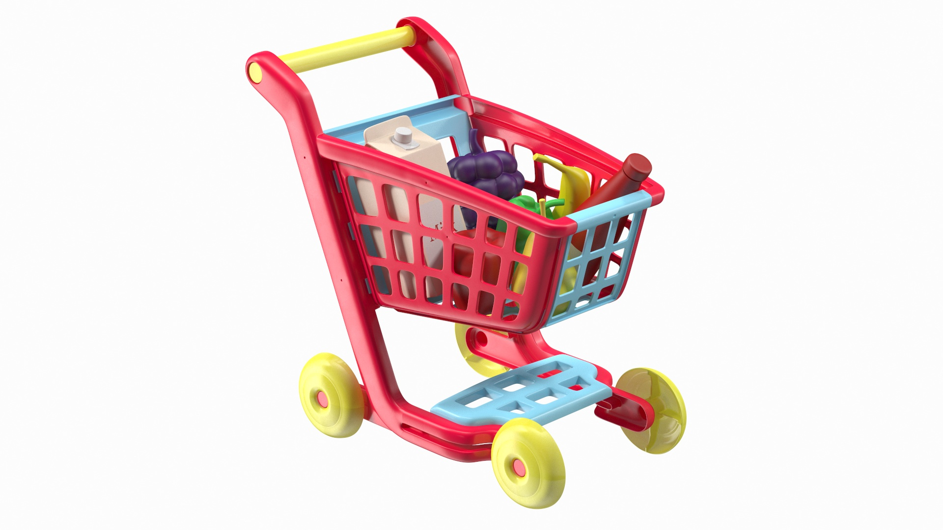 Children Shopping Cart Grocery 3D Model TurboSquid 1633898