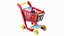 children shopping cart grocery 3D model