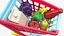 children shopping cart grocery 3D model