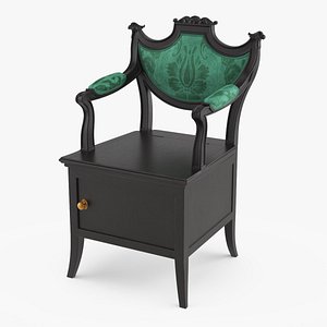 Black Night Commode Chair