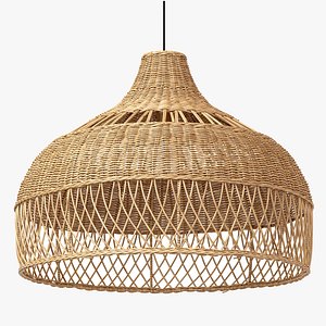 New wicker round tulip skirt rattan light