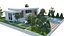 Activo de exterior de casa moderna listo para ArchViz
