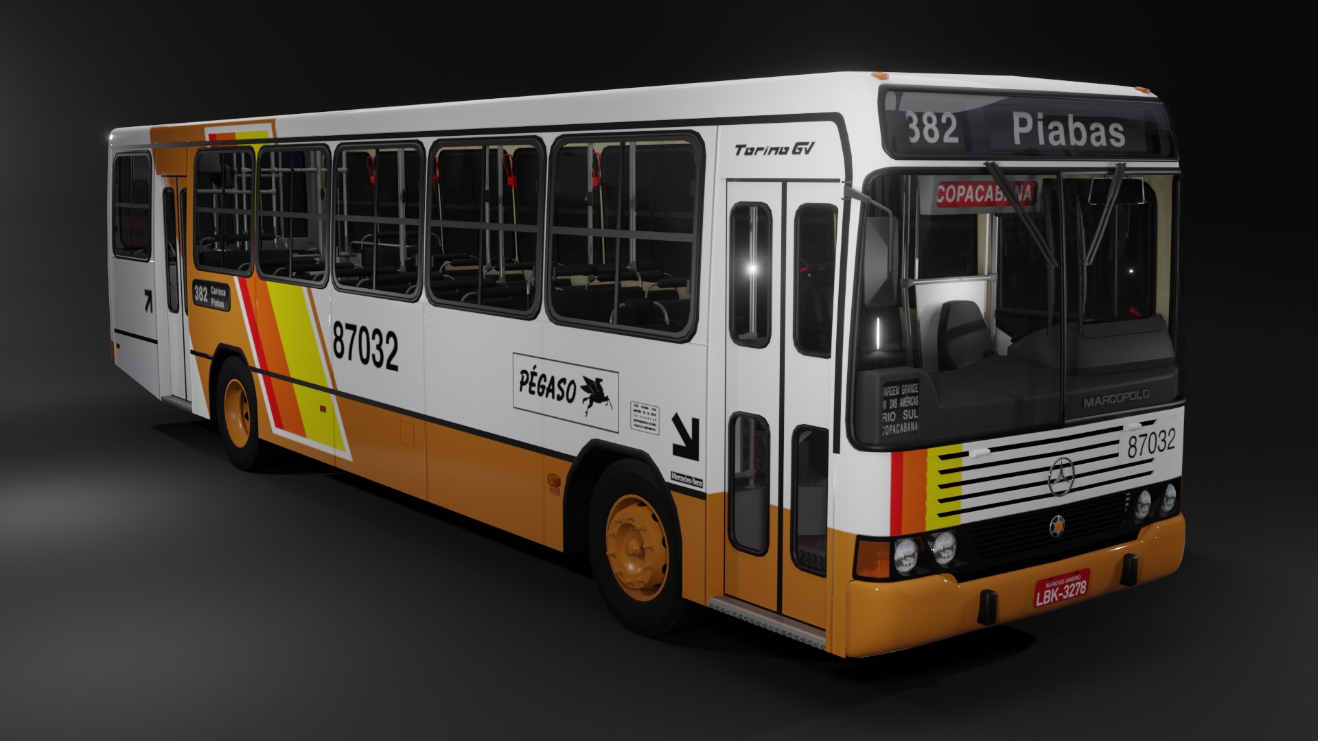 Marcopolo Torino GV MB OF-1620 Pegaso 3D Model - TurboSquid 2013009