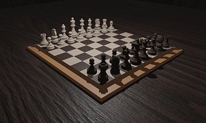 3D Low Poly Chess with Animation