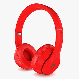 Apple Beats Solo3 Wireless On-Ear Headphones Red