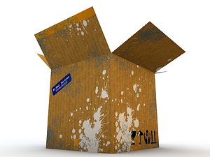 cardboard box 3d max