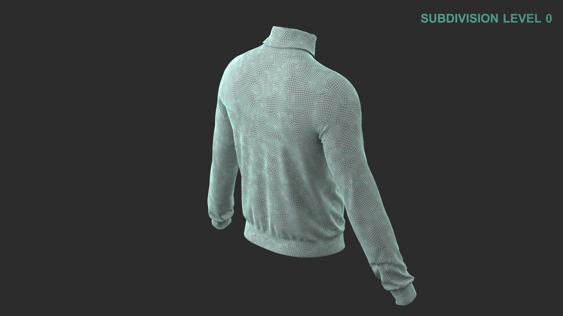 3D Turtleneck Sweater Model - TurboSquid 2140381