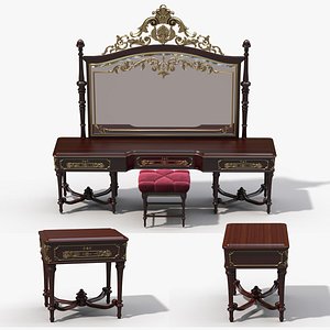 Classic Makeup and Bedside  Table  Luxury model