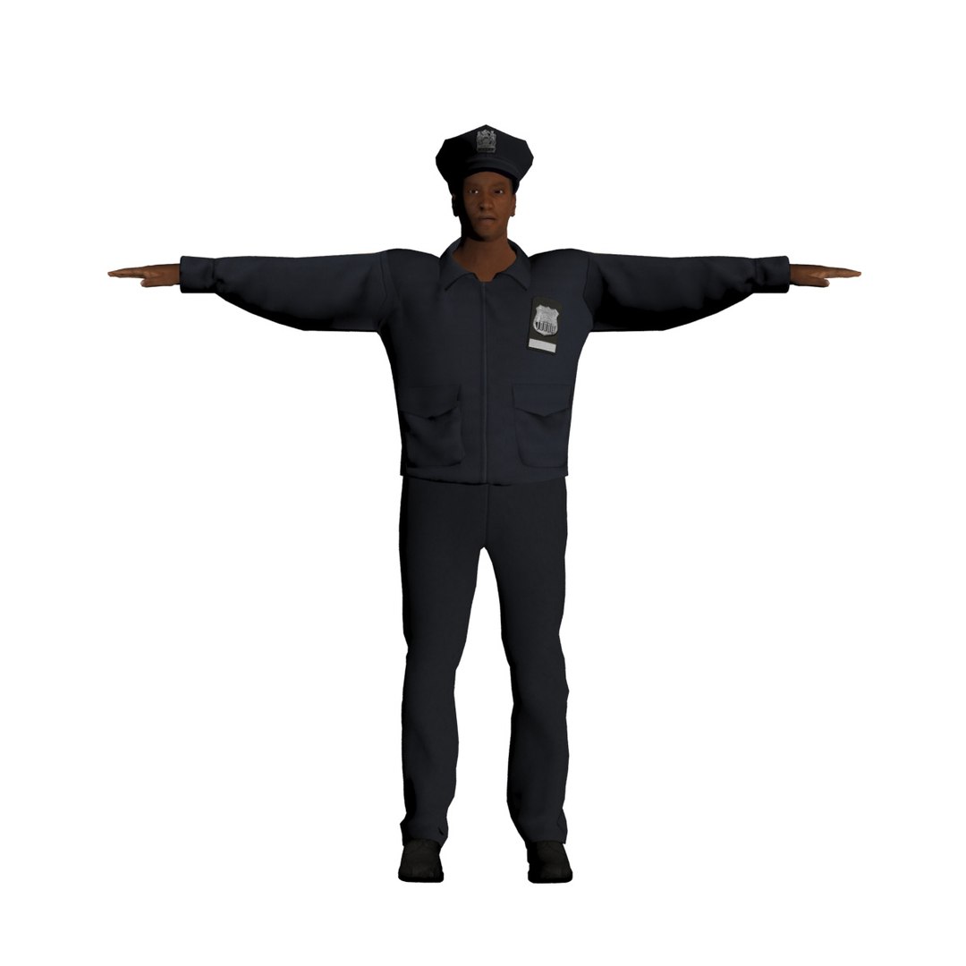 3d Cop Police Model
