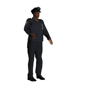 3d cop police model