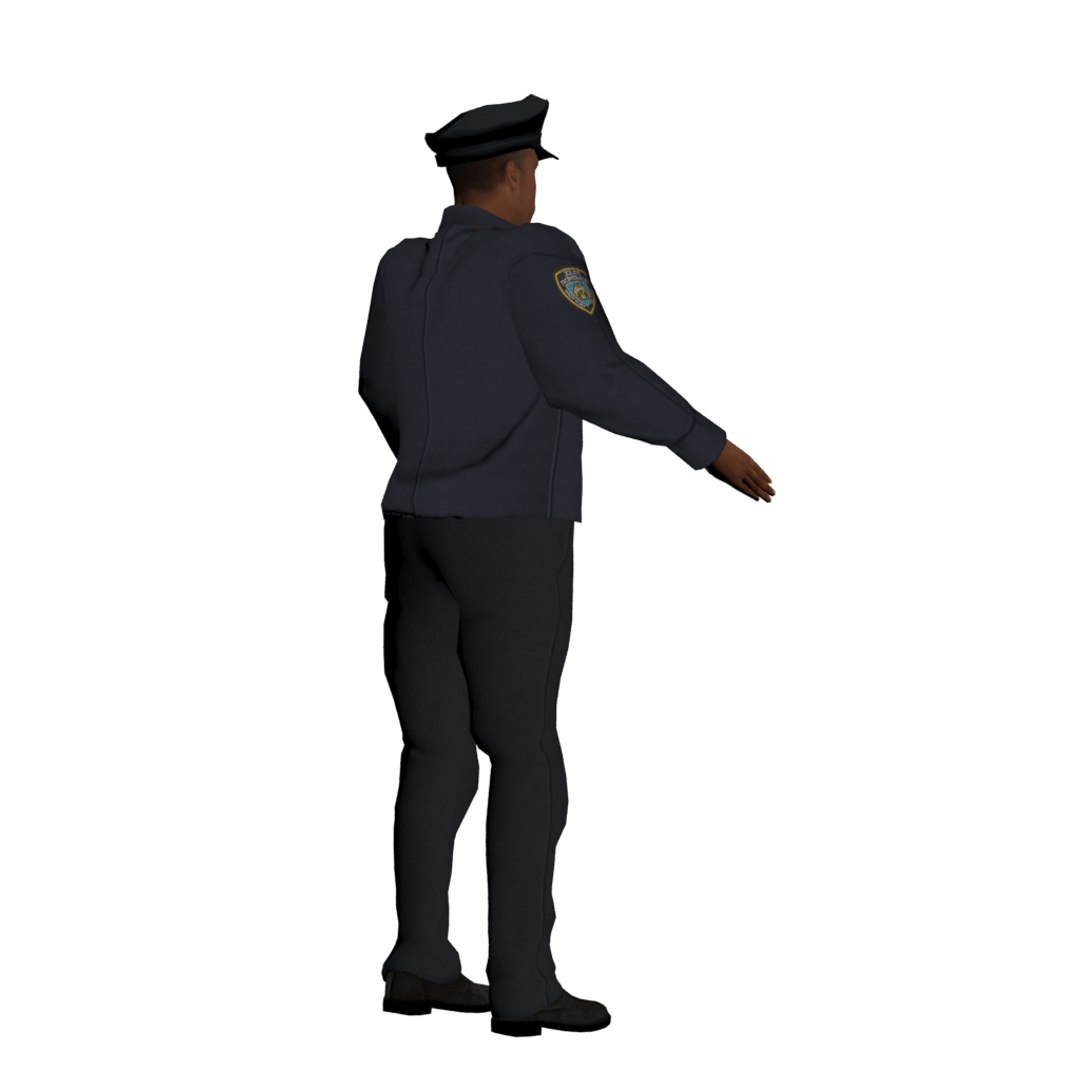 3d Cop Police Model