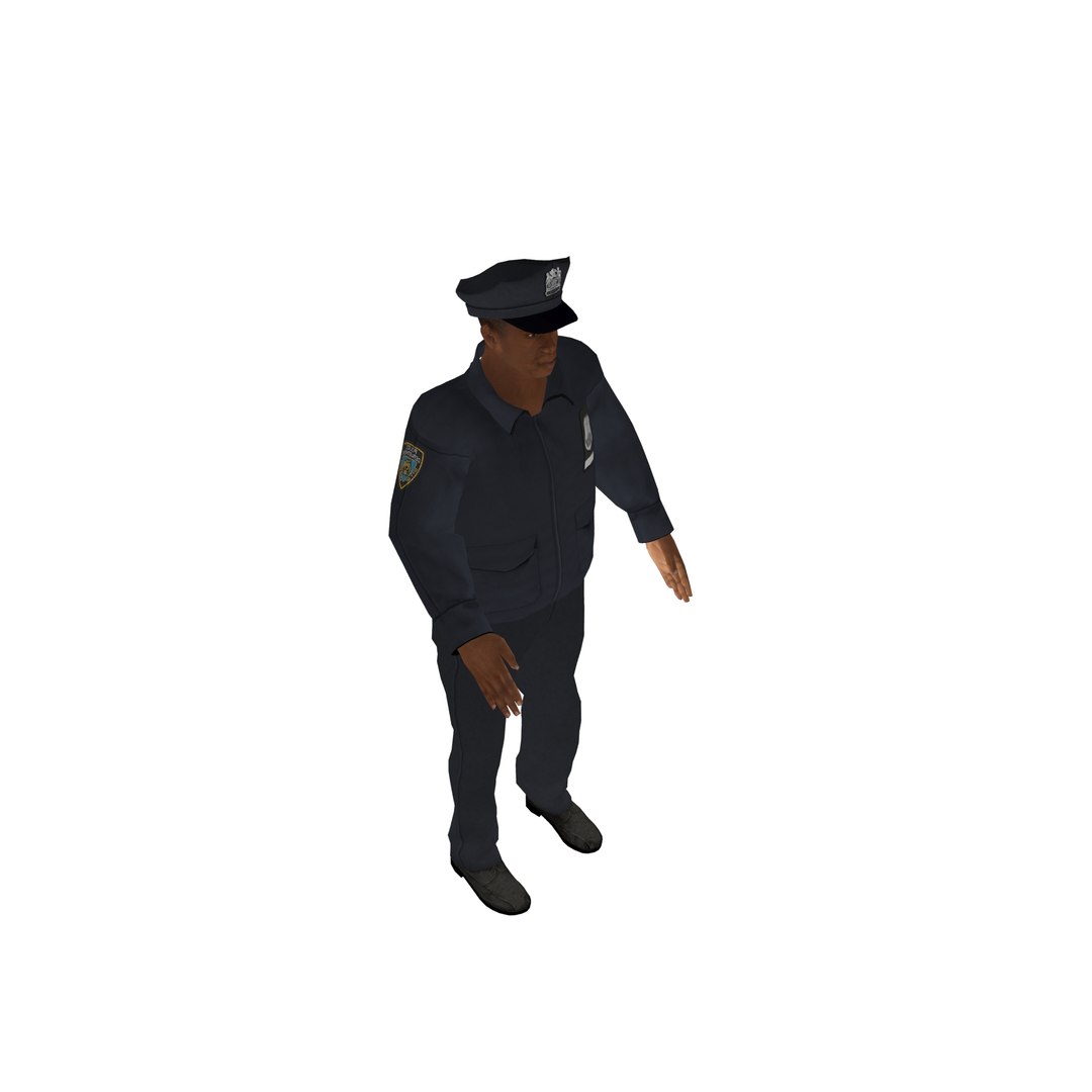 3d Cop Police Model