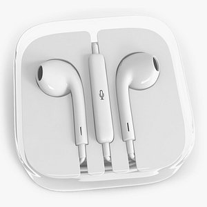 3D Earphones with Integrated Remote and Mic in Case