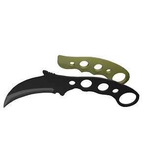 Karambit Knife Blade and Grip (Low Poly)
