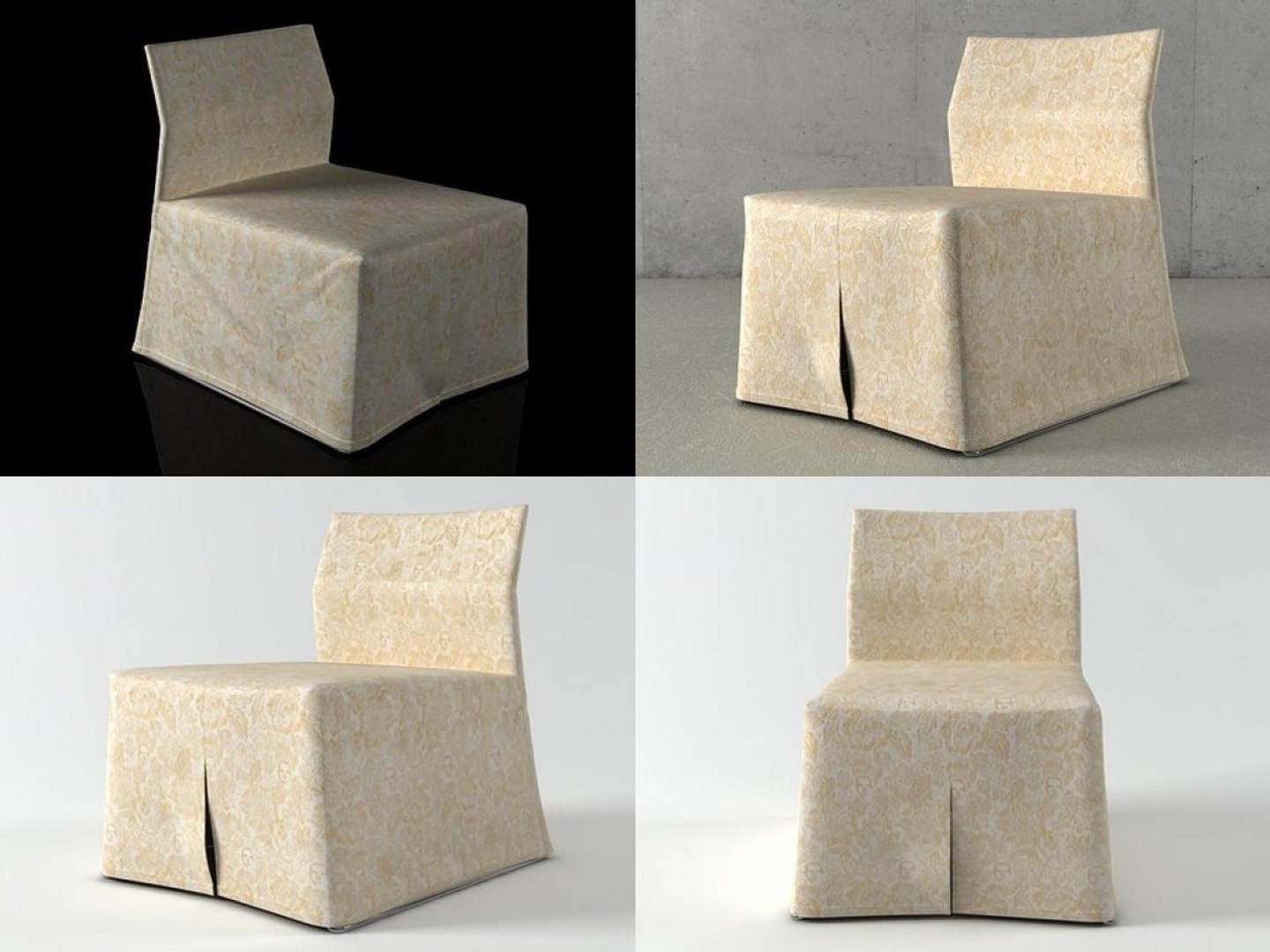 Mannequin lounge chair model TurboSquid 1308461