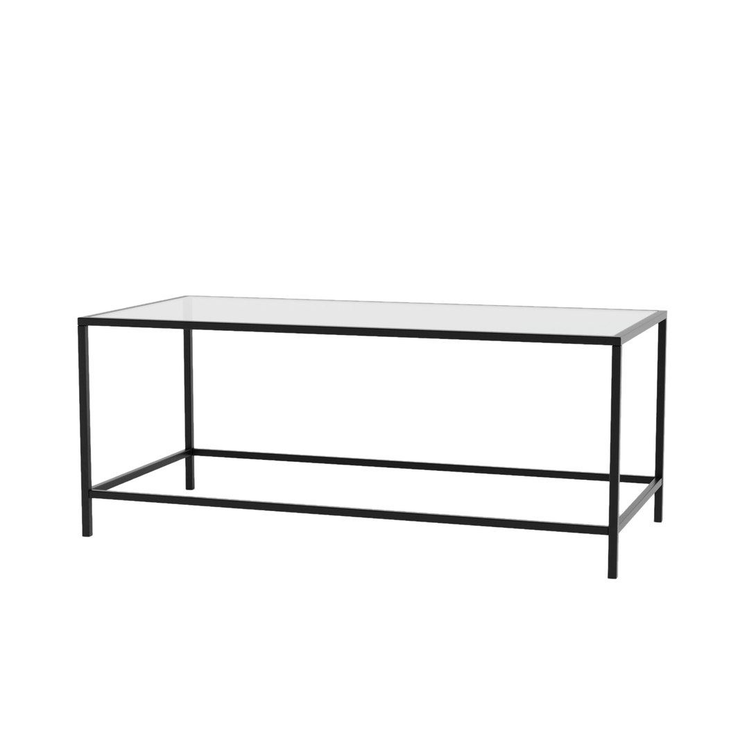 Rectangle Glass Table 3D Model - TurboSquid 2206863