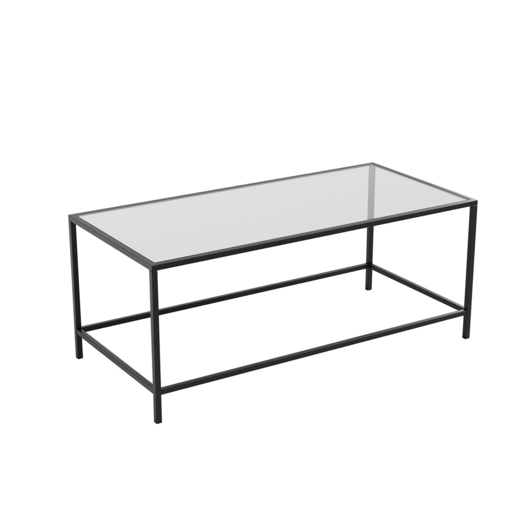 Rectangle Glass Table 3D Model - TurboSquid 2206863