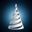 Spiral-Weihnachtsbaumdeko 3D-Druckmodell