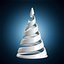 Spiral-Weihnachtsbaumdeko 3D-Druckmodell