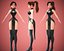Spiel Samurai Ninja Girl Charakter manipuliert