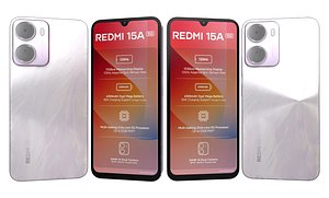 Xiaomi REDMI 15A 5G Purple 3D model