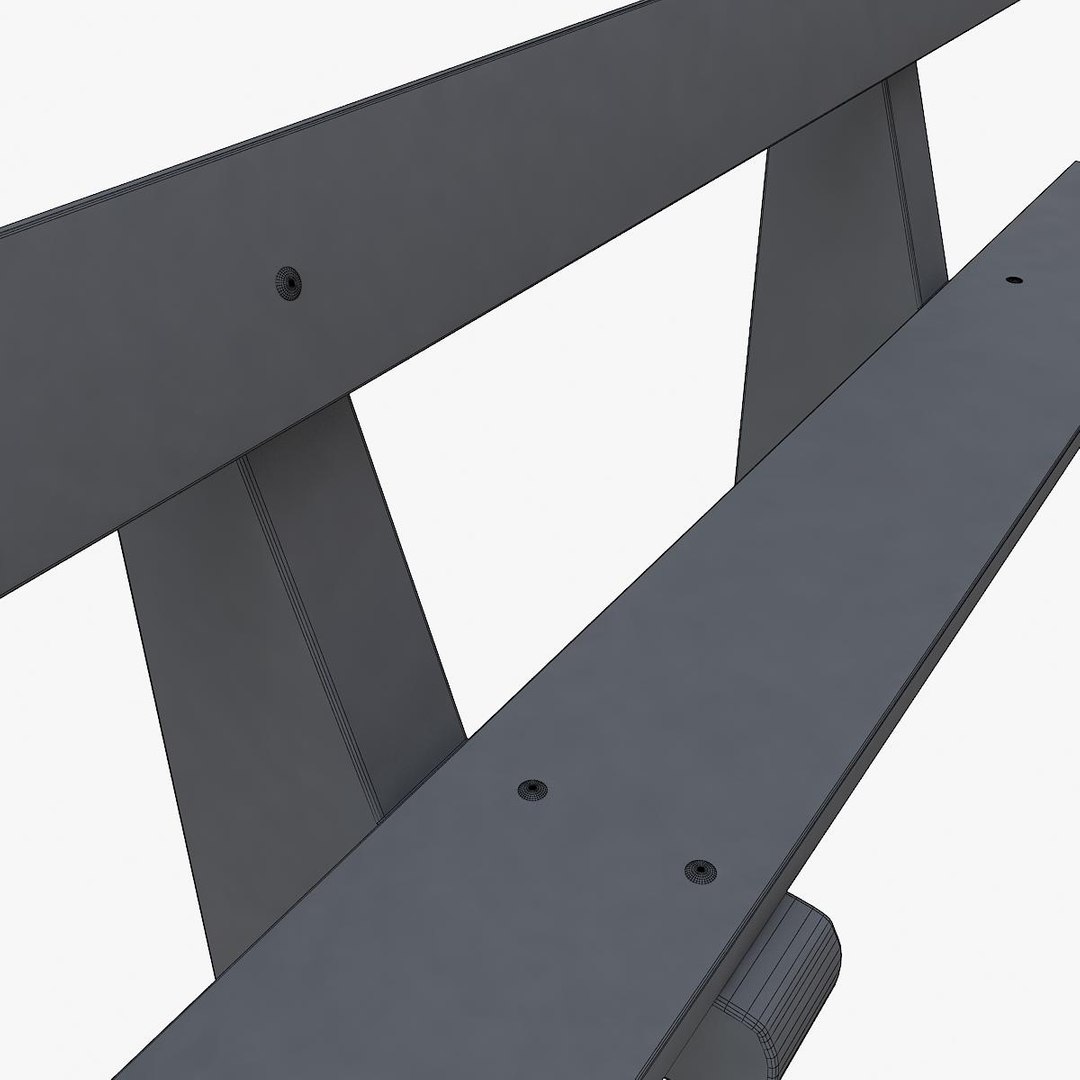 Bench 4 3d Model