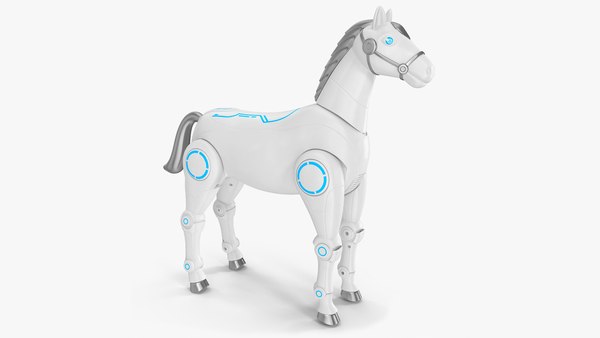 ロボット馬が装備3dモデル Turbosquid