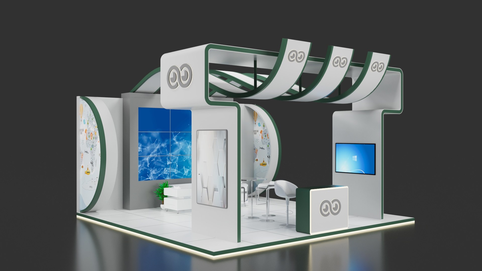 3D 6x6 Meter Exhibition Booth - TurboSquid 2261767