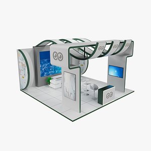 3D 6x6 meter exhibition booth