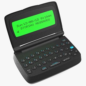 Two-Way Pager with Screen On 3D