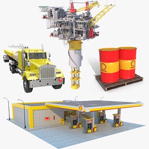 3D Shell Oil Collection 3