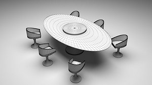 3D model Table Chair