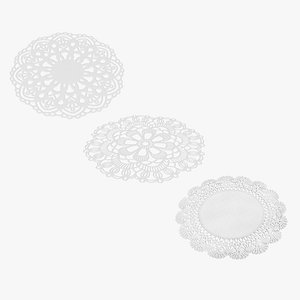 Decorative Lace Papers Doilies Collection 3D