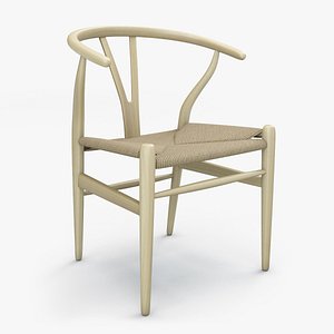 wishbone chair hans wegner 3D model