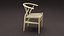 Sedia Wishbone di Hans J. Wegner [Low Poly]
